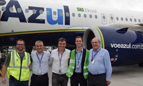 Azul Airlines flew 21 million passengers in 2017; international traffic growing fast, São Paulo Viracopos remains biggest base