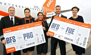 easyJet adds 19 new routes from 11 different bases