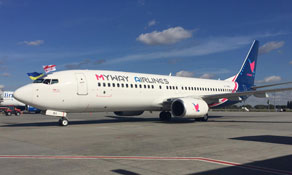 Myway Airlines links the capitals of Georgia and Ukraine