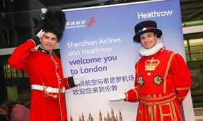 Shenzhen Airlines swoops into London Heathrow