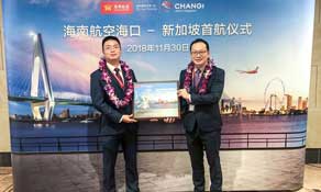 Hainan Airlines reconnects with Singapore