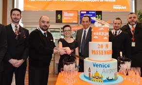 Venice Marco Polo and easyJet celebrate 20 million passenger milestone