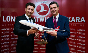 Turkish Airlines gets going for Gatwick from Ankara