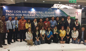 Thai Lion Air departs for Denpasar