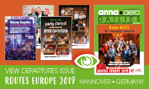 The 2019 air service development conference tour continues at Routes Europe in Hannover; catch all the news in anna.aero’s Show Dailies