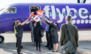 Flybe links Guernsey and Cornwall Airport Newquay with London Heathrow