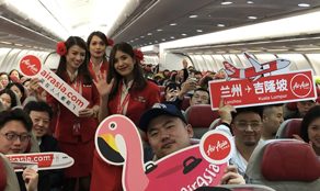 AirAsia X lands in Lanzhou