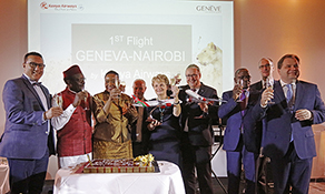 Kenya Airways makes its way to Geneva