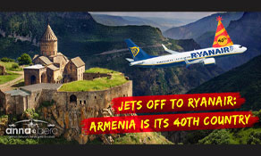 Armenia becomes Ryanair's 40th country served
