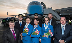 KLM serves 16 UK airports; ~2.2 million passengers connect via Amsterdam