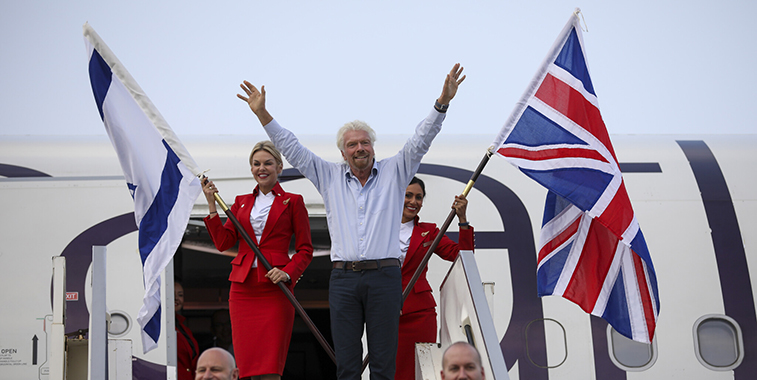 Virgin Atlantic grows Tel Aviv to 2 daily; big market with $441 avg. one-way fare