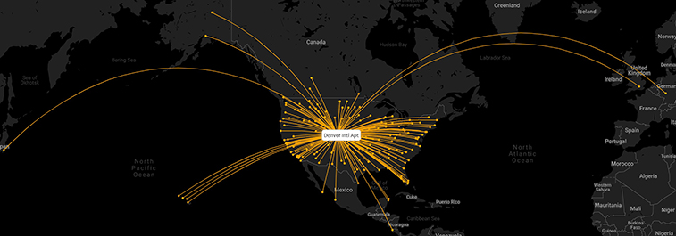 American Airlines, Delta, and United's top hubs explored; which have grown most and least