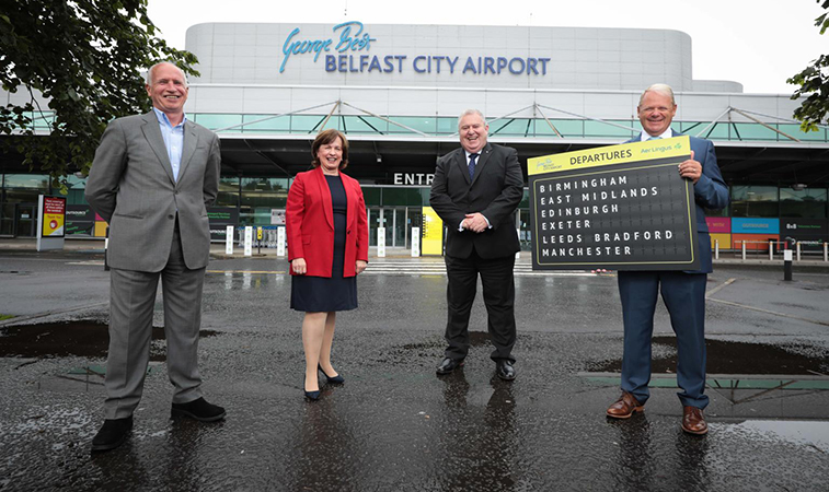 Aer Lingus Regional announces 6 routes from Belfast City; had 1m passengers with flybe last year