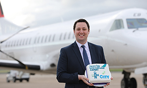 Eastern Airways takes off to London City from Teesside