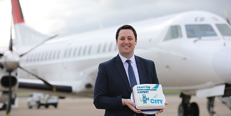 Eastern Airways takes off to London City from Teesside