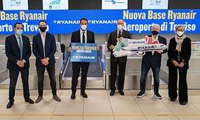 Ryanair announces Venice Treviso base, its 15th in Italy