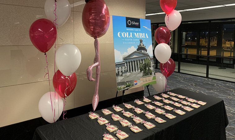 Silver Airways takes off from Tampa to Columbia, SC (2)