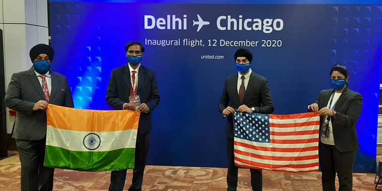 United Airlines jets off from Chicago to Delhi, its third route to Delhi