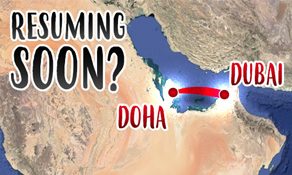 Doha to Dubai had 39 departures on this day in 2017