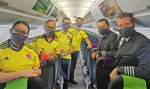 SKY Airline takes to the air from Santiago to Bogota