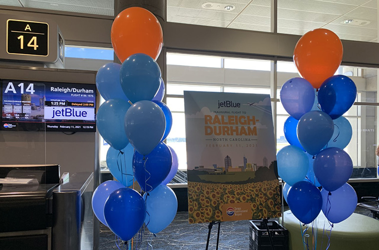 JetBlue jets into Raleigh Durham from Tampa