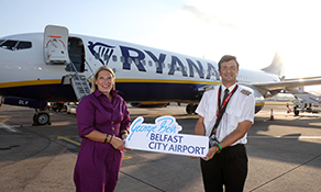 Ryanair launches trio of routes from Belfast City Airport to Ibiza, Valencia and Milan