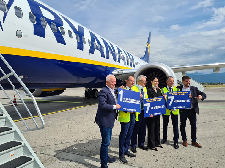 Milano Bergamo riceve il 737-8200 ‘rivoluzionario’ con Ryanair