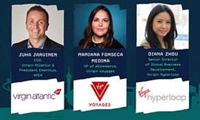Virgin Atlantic CCO to deliver joint keynote with Virgin Voyages and Virgin Hyperloop at Future Travel Experience Global