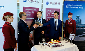 Qatar Airways celebrates 5th anniversary of operations in Prague